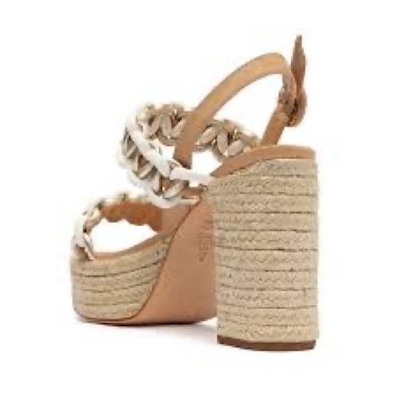 SCHUTZ Juliet Woven Leather Platform Sandals - Picture 2 of 3